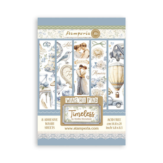Stamperia Washi pad 8 sheets A5 - Timeless