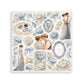 Stamperia Stickers mm 165x165 4 sheets - Timeless