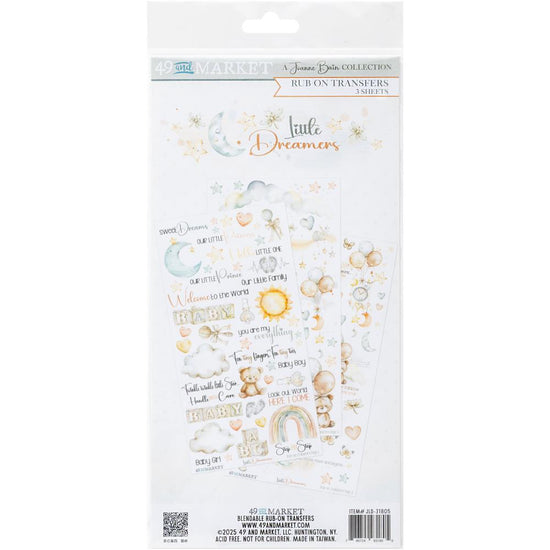 49 And Market Rub-On Transfer Set 6"X12" Little Dreamer