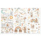 49 And Market Rub-On Transfer Set 6"X12" Little Dreamer