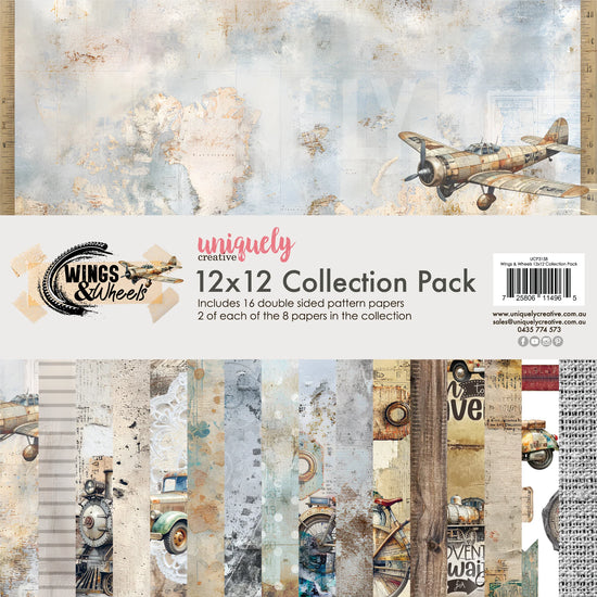 Uniquely Creative WINGS & WHEELS 12 X 12 COLLECTION PACK