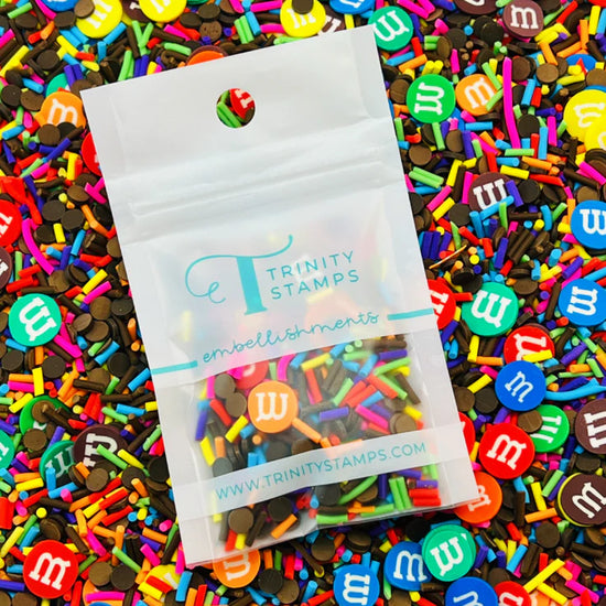 Trinity Stamps Chocolate Candy Overload Clay Embellishment Mix