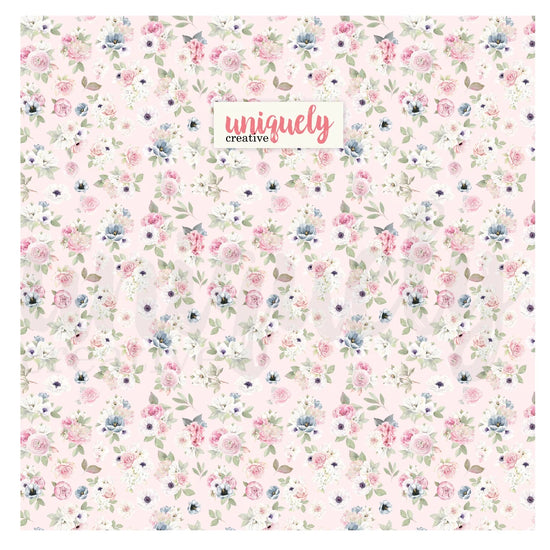 Uniquely Creative UNIQUELY CREATIVE FLORAL CANVAS BAG