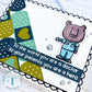 Trinity Stamps Cozy Bear, MD 4x8 Stamp Set