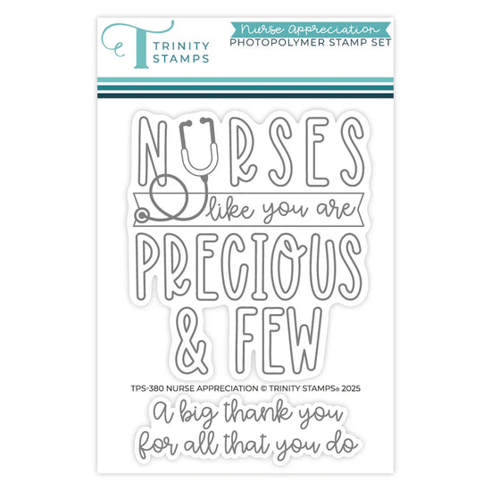 Trinity Stamps Nurse Appreciation 3x4 Stamp Set