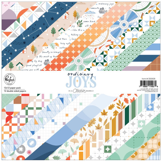 Pinkfresh Ordinary Joys: 12x12 Paper Pack