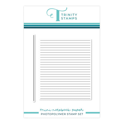 Trinity Stamps Mini Notebook Paper 4x4 Stamp Set