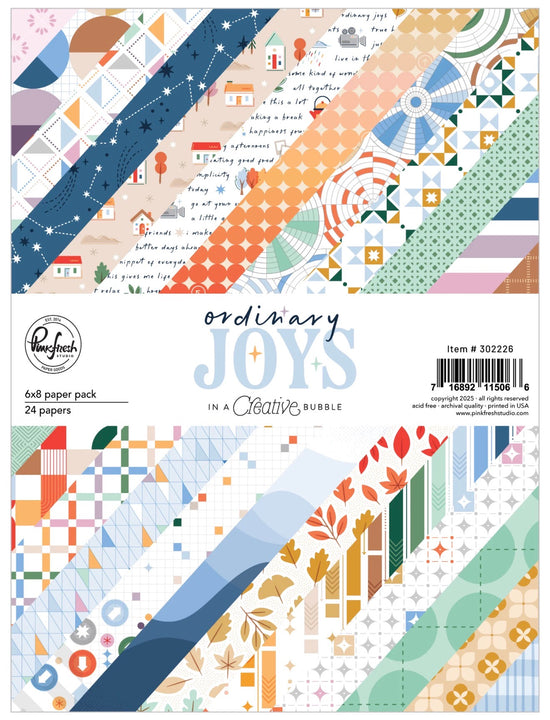 Pinkfresh Ordinary Joys: 6x8 Paper Pack