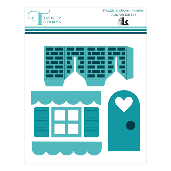 Trinity Stamps Milk Carton House Add-On Die Set - Lynda Kanase Collection