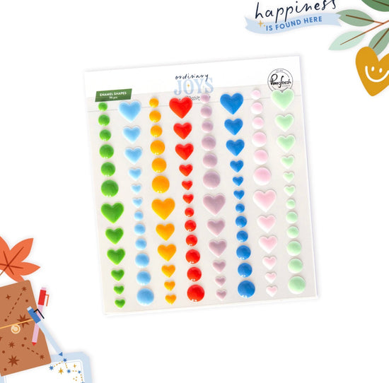 Pinkfresh Ordinary Joys: Enamel Shapes
