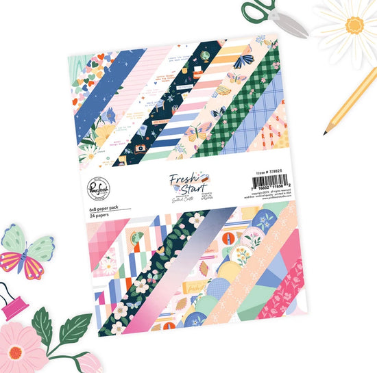 Pinkfresh Fresh Start: 6x8 Paper Pack