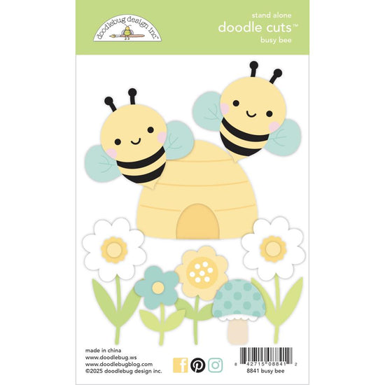 Doodlebug Doodle Cuts Dies Busy Bee, Bee Happy