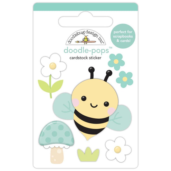 Doodlebug Doodle-Pops 3D Sticker Bee Happy