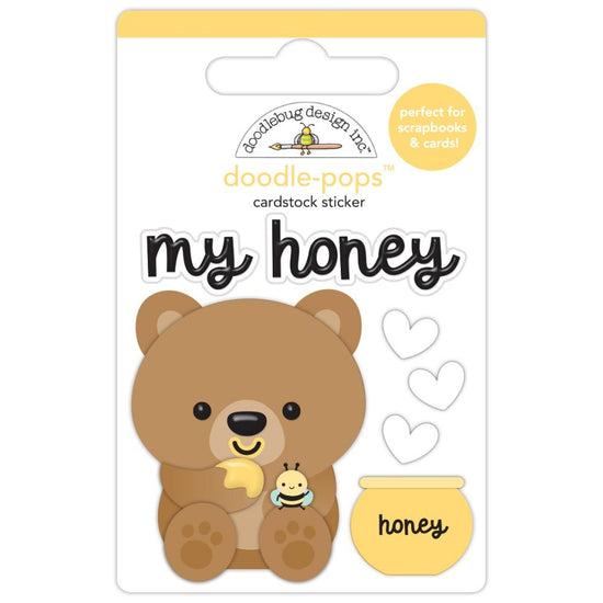 Doodlebug Doodle-Pops 3D Sticker My Honey, Bee Happy