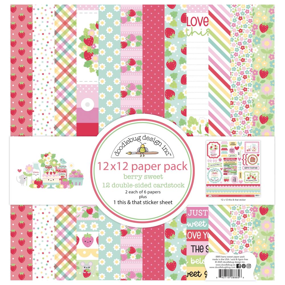Doodlebug Paper Doodlebug Double-Sided Paper Pack 12