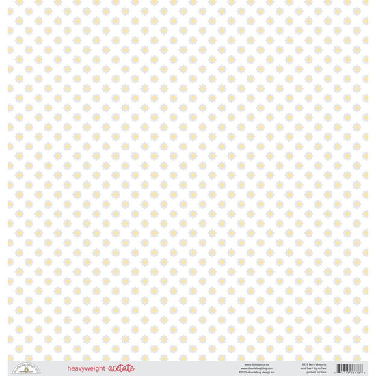 Doodlebug Heavyweight Acetate Berry Blossoms Berry Sweet