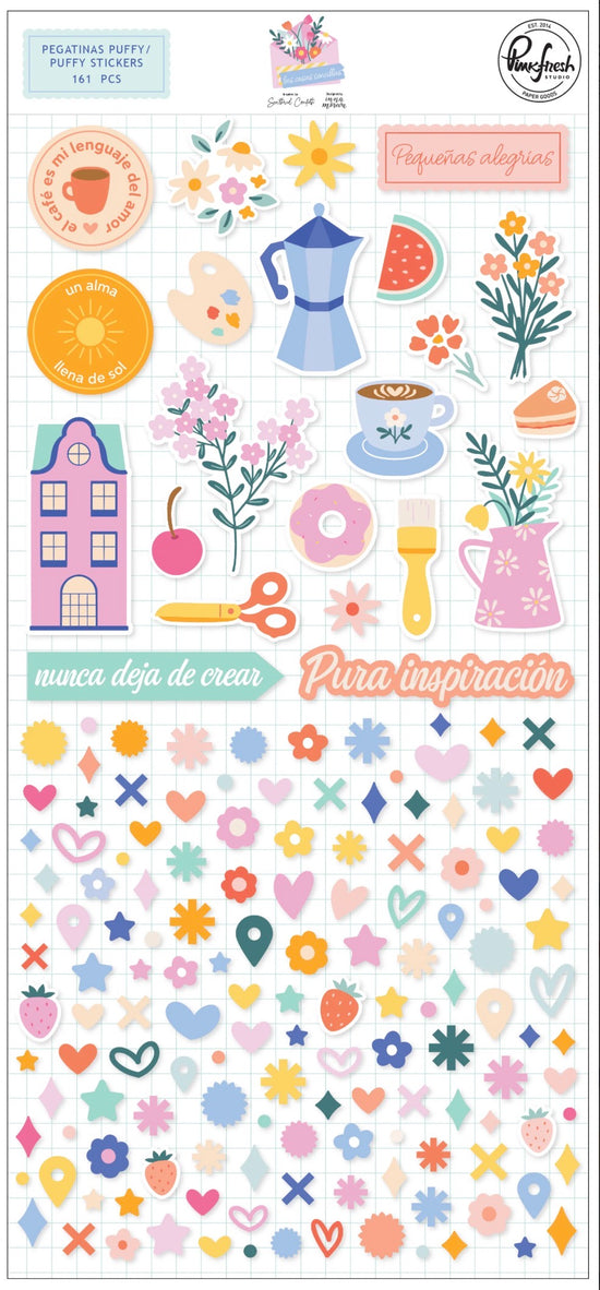 Pinkfresh Las cosas sencillas: Puffy stickers