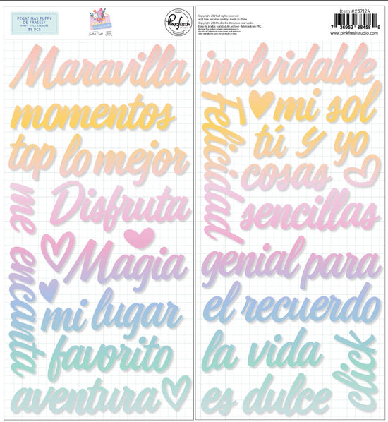 Pinkfresh Las cosas sencillas: Puffy Phrases