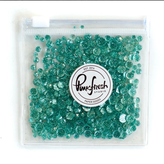 Pinkfresh Glitter Drops: Aqua