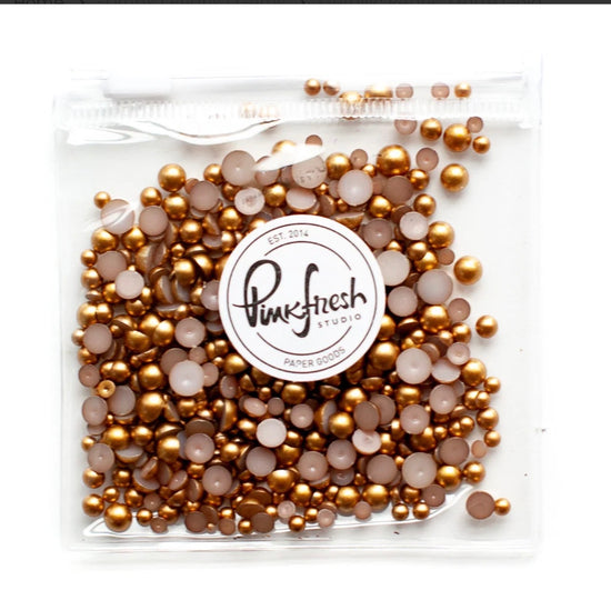 Pinkfresh Metallic Pearls: Matte Gold
