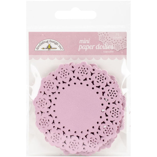 Doodlebug Mini Doilies 3" 75/Pkg Cupcake