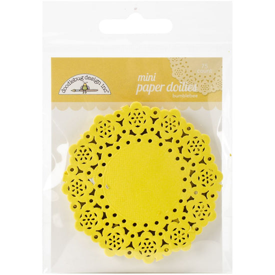 Doodlebug Mini Doilies 3" 75/Pkg Bumblebee