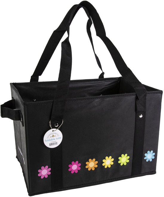 Doodlebug Canvas Foldable Tote 15"X10"X10" Daisies
