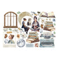 Stamperia Cardstock Ephemera Adhesive Paper Cut Outs Create Happiness Secret Diary