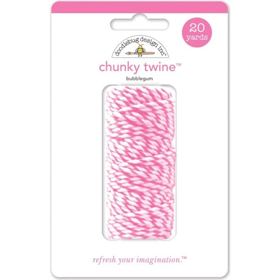 Doodlebug Chunky Twine 20yd Bubblegum