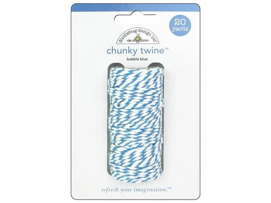 Doodlebug Chunky Twine 20yd Bubble Blue