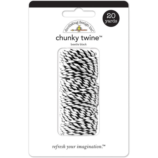 Doodlebug Chunky Twine 20yd Bettle Black