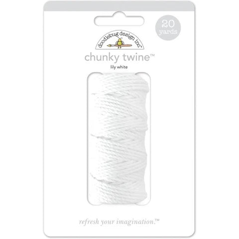 Doodlebug Chunky Twine 20yd Lily White