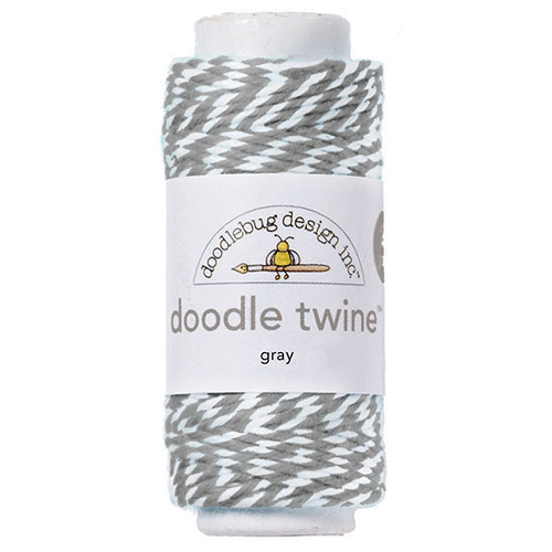 Doodlebug Twine Singles 20yd Gray