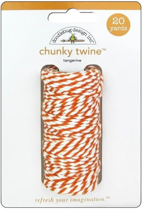 Doodlebug Chunky Twine 20yd Tangerine