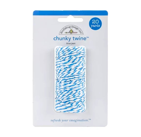 Doodlebug Chunky Twine 20yd Blue Jean