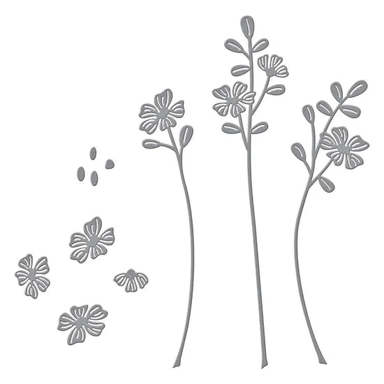 Spellbinders SEALED BLOOMS ETCHED DIES FROM THE SEALED BY SPELLBINDERS COLLECTION
