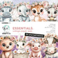 Studio Light Collage Paper Pad Let Yourself Bloom Essentials 36 Sheets