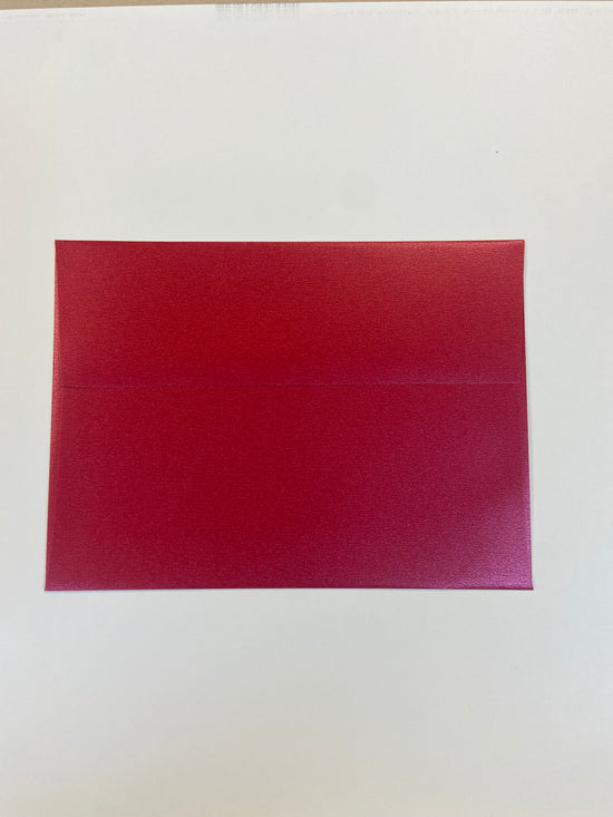 Envelopes A7 5.25”x7.25” Pearlized Red
