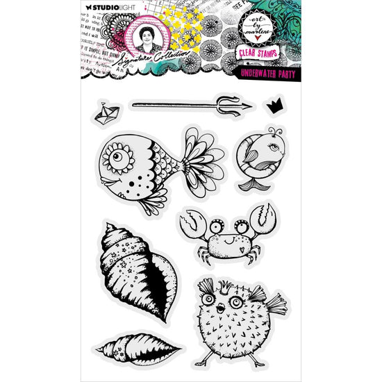 Art By Marlene Signature Collection Clear Stamps Nr. 649, Underwater Party