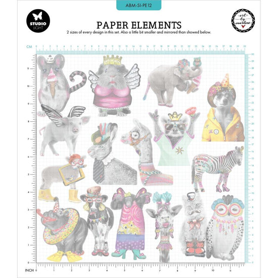 Art By Marlene Signature Collection Paper Elements Nr. 12, Party Animals
