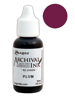 Ranger Archival ink reinker 1/2 oz Plum