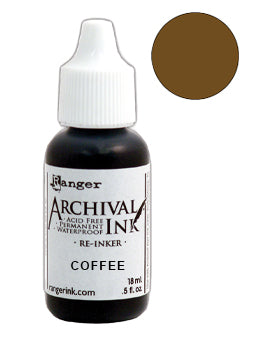 Ranger Archival Pad Reinker .5oz Coffee