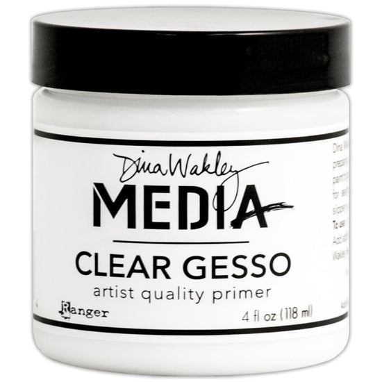 Dina Wakley Media Gesso 4oz Jar Clear