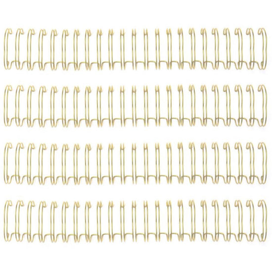 Cinch Wires .75" 4/Pkg Gold