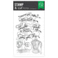 HERO ARTS PERK UP STAMP & CUT SET