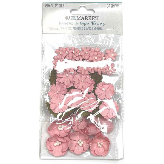 49 And Market Royal Posies Paper Flowers 49/Pkg Bashful