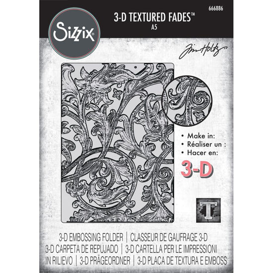 Sizzix 3D Texture Fades Embossing Folder A5 by Tim Holtz Entangled