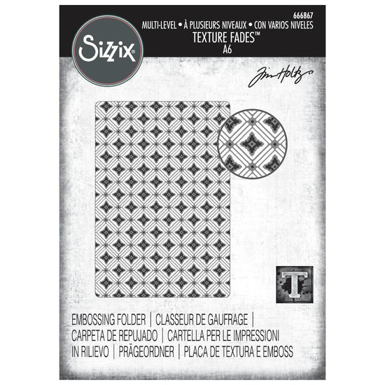 Sizzix Textured Impressions Embossing Folder by Tim Holtz Vault Diamonds