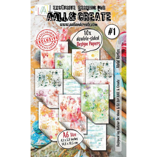 AALL And Create Double-Sided Cardstock A6 Vivid Vortex