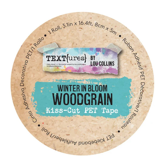 TEXT{ures} Winter in Bloom Woodgrain Kiss-Cut PET Tape